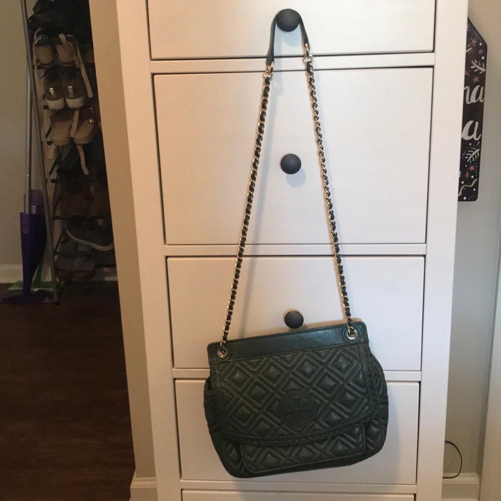 Tory Burch Hunger Green Cross Body